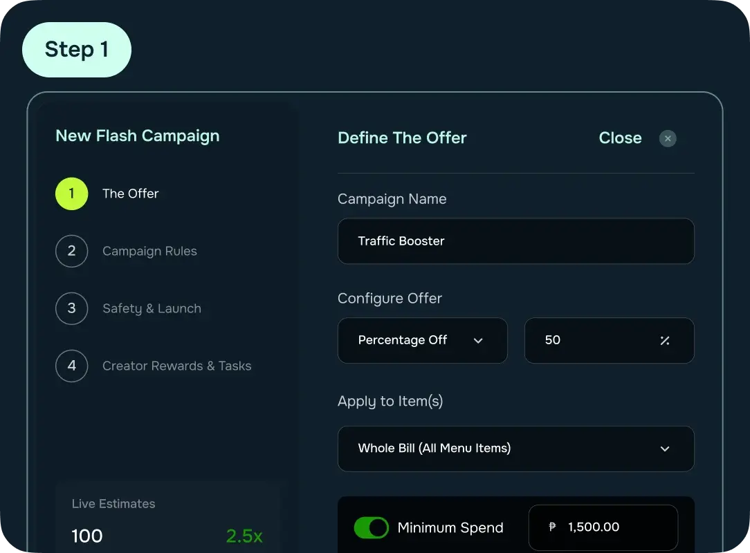 Set your campaign